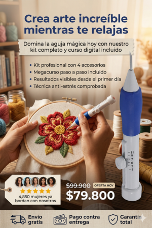 Kit de Aprendizaje de bordado Curso por módulos gratis KIT de inicio