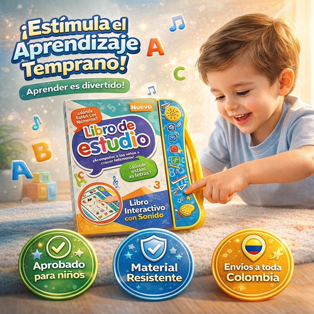 Libro Didáctico Con Música Ingles y Español