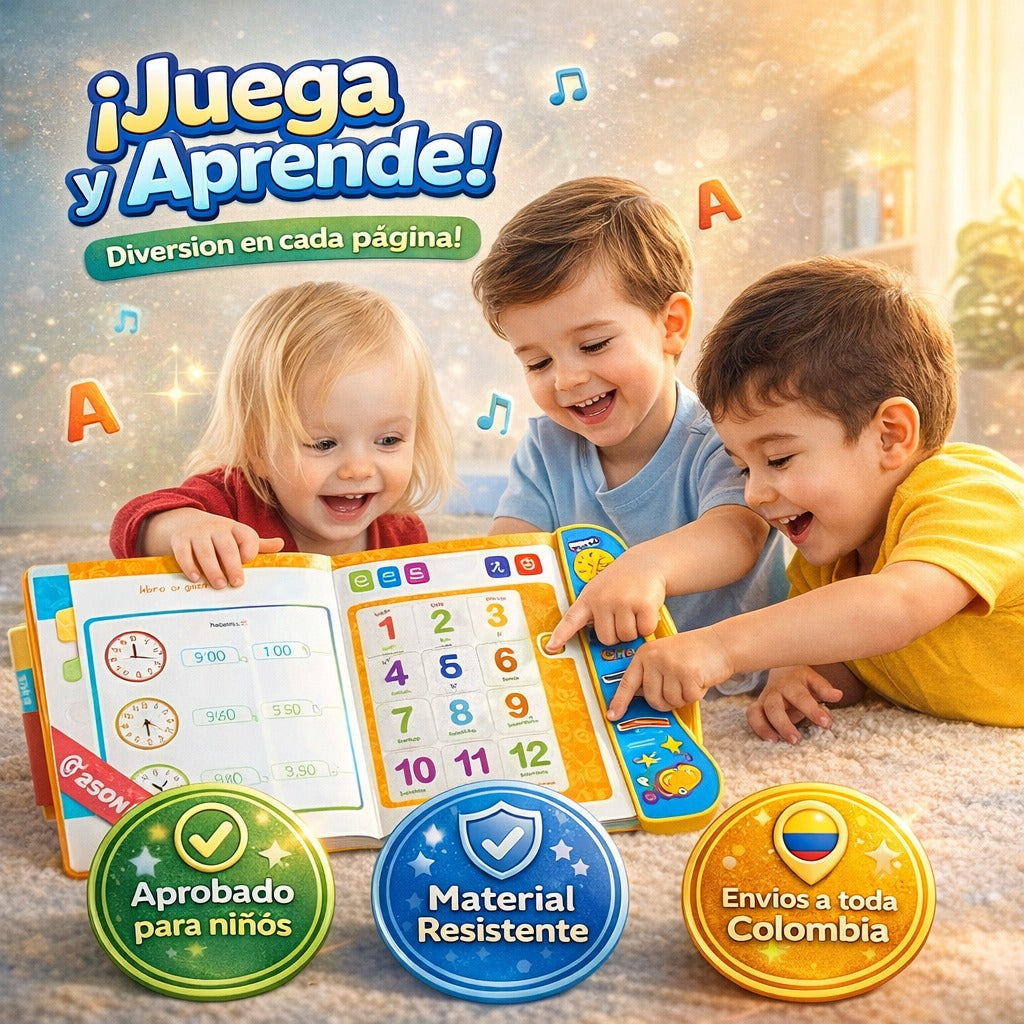 Libro Didáctico Con Música Ingles y Español